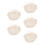 5Pcs Newborn Baby Hat Polyester Soft White Adjustable Sunshade Bonnet 5