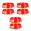 6Pcs Red Plastic Fire Extinguisher Holder Glow in Dark Home Use 5