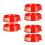 6Pcs Red Plastic Fire Extinguisher Holder Glow in Dark Home Use 9