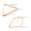 2pcs Shaped Ruler Double Scale Plastic Measuring Ruler For Drafting And Design Layout 2
