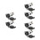 6Pcs Car Charger Socket Splitter Alloy Wire-Free Quick USB Outlet 7