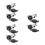 6Pcs Car Charger Socket Splitter Alloy Wire-Free Quick USB Outlet 2