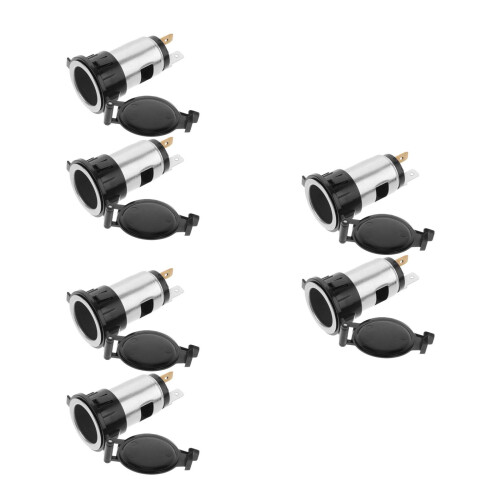 6Pcs Car Charger Socket Splitter Alloy Wire-Free Quick USB Outlet 1