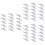48Pcs Silver Home Closet Track Pulleys Smooth Sliding Door Rollers 6