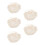 5Pcs Newborn Baby Hat Polyester Soft White Adjustable Sunshade Bonnet 8