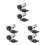 6Pcs Car Charger Socket Splitter Alloy Wire-Free Quick USB Outlet 3