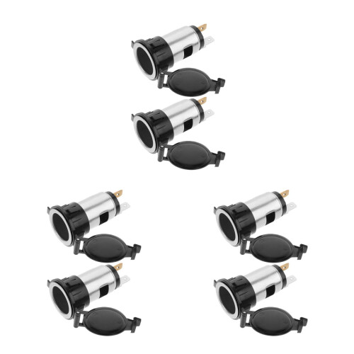 6Pcs Car Charger Socket Splitter Alloy Wire-Free Quick USB Outlet 2