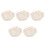 5Pcs Newborn Baby Hat Polyester Soft White Adjustable Sunshade Bonnet 7