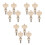 12 Pcs String Earth Tones White Set 6