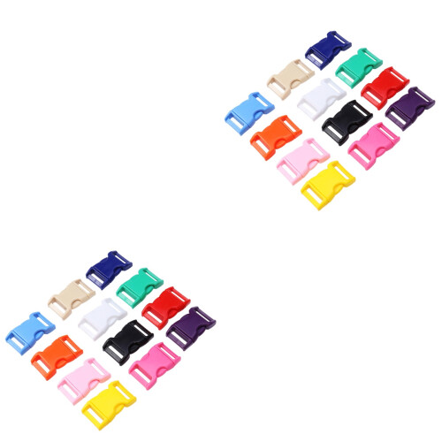 2 Count Plastic Buckle Buckles For Dog Collars Side Release Clip 1