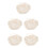 5Pcs Newborn Baby Hat Polyester Soft White Adjustable Sunshade Bonnet 6
