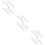 12Pcs Iron Scaffold Adapter Part Silver Durable Scaffold Fixing Supply 8