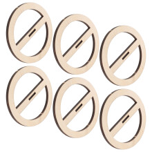 30Pcs Khaki Wick Placement Tools Wooden Candle Wick Centering Device