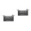 2Pcs Sturdy Foldable Outdoor Camping Table with Black Mesh Storage Net 3