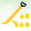 1Pc Multifunctional Yellow Cement Laying Caulking Rod 5-Purpose Tool 7