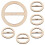 30Pcs Khaki Wick Placement Tools Wooden Candle Wick Centering Device 2