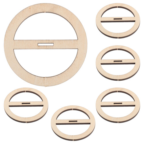 30Pcs Khaki Wick Placement Tools Wooden Candle Wick Centering Device 1