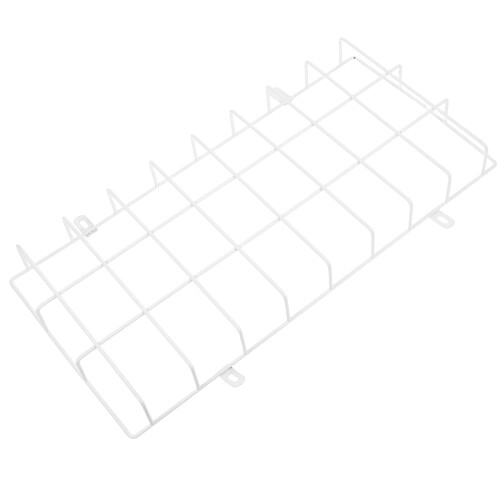 2Pcs White Iron Exit Sign Cage Guards Durable Wall Mounted Protection 1