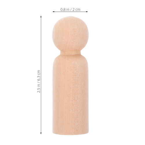30St Peg Om Te Versieren Beige Hout 2