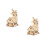 2Sets Handgemaakt Speelgoed Khaki Stem Leerproject 3