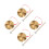 4Sets Multifunctionele Percussie Instrumenten Set Goud Kinder 6