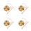 4Sets Multifunctionele Percussie Instrumenten Set Goud Kinder 5