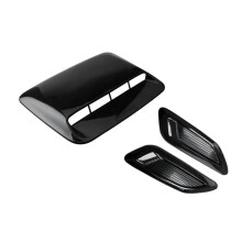 Universal Black Car Hood Scoop Vent Cover for Engine Cooling and Air Intake Styling