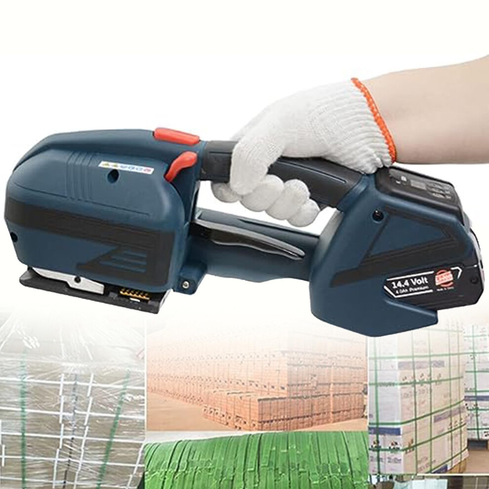 Electric Strapping Machine 1316Mm For Pp Pet Belt, Automatic Hotmelt Welding, Adjustable 3200N Tension, Battery Powered Tool 9099447350329