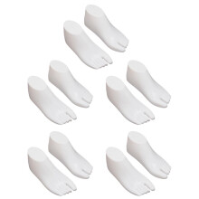 Shoe Display Stand Set of 5 PVC Foot Mannequin Models for Sock Showcase, Shoe Support Form for Retail and Home Use