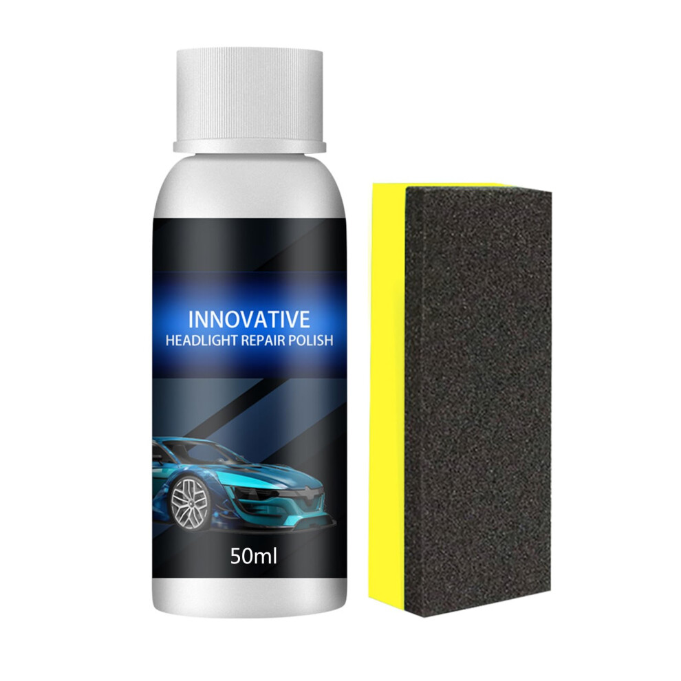 Headlight Restoration Kit With Polish And Fluid, Removes Scratches And Oxidation, 50Ml 9113335600218