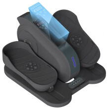 SPORTNOW Under Desk Elliptical Machine Pedal Exerciser w/ 10 Speeds, Black