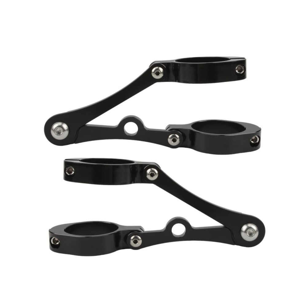 Motorcycle Headlight Bracket 3941Mm Cnc Aluminum Fork Mount Holder For Cafe Racer Universal Fit Black 9113335600478