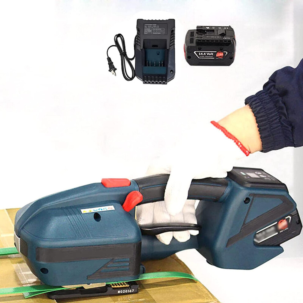 Battery Powered Automatic Banding Tool With Fast Electric Welding For Pp Pet Straps, Adjustable Tension 9044945221770