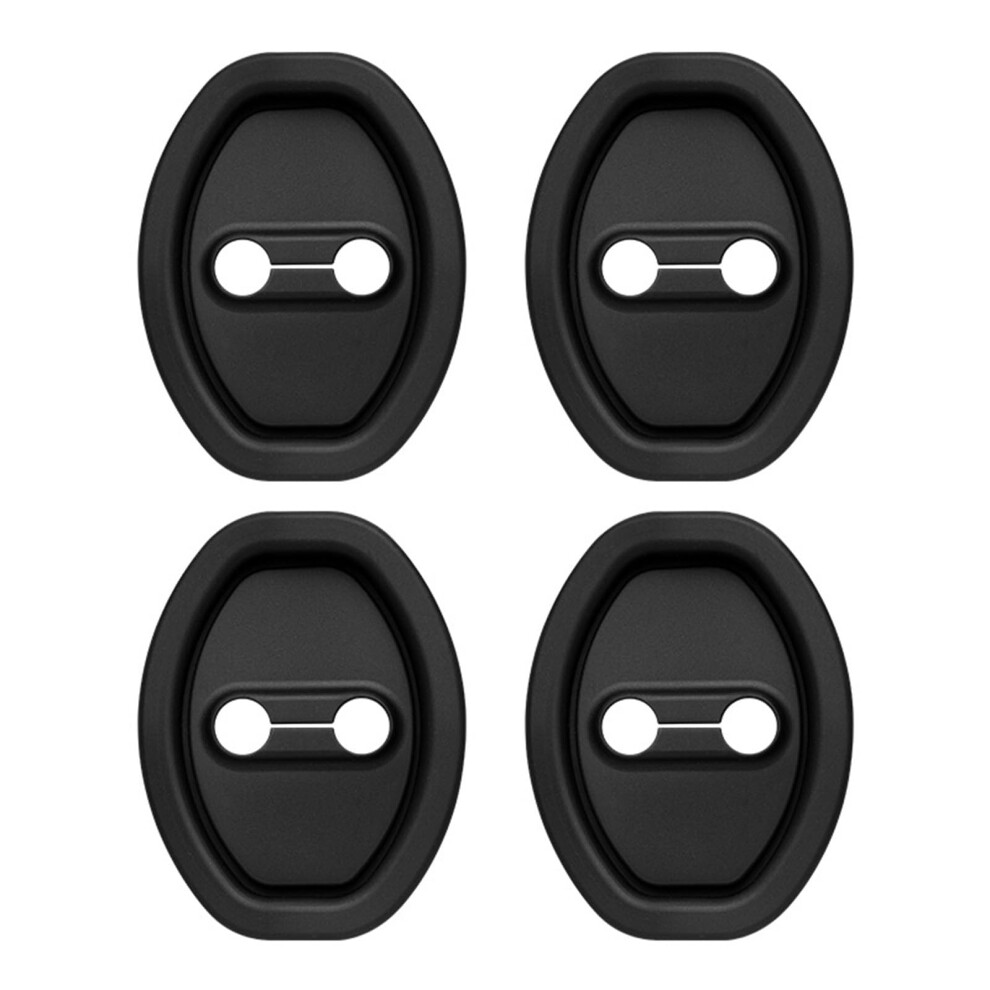4Pcs Car Door Latch Cover Silicone Lock Protector Noise Reduction Universal Auto Exterior Guard 9113335600614