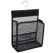 Mesh Shower Caddy Bag with Hooks, Collapsible Breathable Mesh Organizer for Travel and Gym