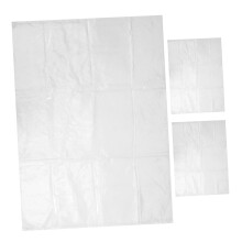 Clear Plastic Bags for Jewelry and Food Storage, Thick Transparent Resealable Design, Food Grade, 3pcs