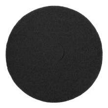 43 cm Round Floor Cleaning Pad, Durable Black Fabric Polishing Pad for Hardwood Tile Marble Floors