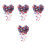 4Pcs Plastic Star Glitter Confetti Party Scatter for Table Decor 5