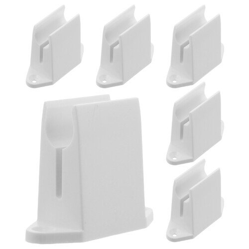 12Pcs Plastic Roller Shutter Crank Bracket White Wall Clamp 1
