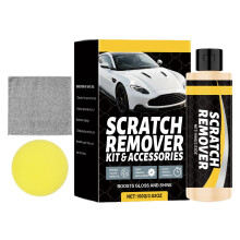 Car Scratch Remover and Paint Kit with Sponge and Towel, Instant All Color Safe Gloss Protection