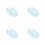4St Tiny Hek Skyblue Micro Landschap Miniatuurtuin Decoraties 10