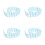 4St Tiny Hek Skyblue Micro Landschap Miniatuurtuin Decoraties 9