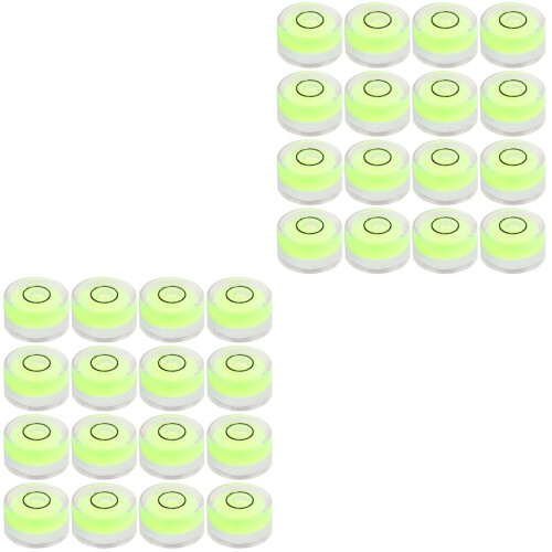 32Pièces Niveau À Bulle Vert Stable Précis Pour Mesurer 2