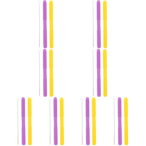8Ensembles Jouets De Dentition Bébé En Silicone Avec Brosse 2
