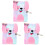 3Pièces Journal Refilable A4 À Couverture Peluche Coloré 3
