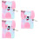 3Pièces Journal Refilable A4 À Couverture Peluche Coloré 8