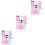 3Pièces Journal Refilable A4 À Couverture Peluche Coloré 6