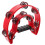 2Pièces Tambourine Rouge Double Rangée, Son Clair, Manche Confortable 5