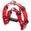 2Pièces Tambourine Rouge Double Rangée, Son Clair, Manche Confortable 4