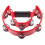 2Pièces Tambourine Rouge Double Rangée, Son Clair, Manche Confortable 6